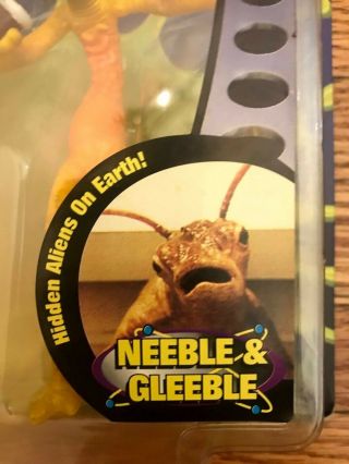 MIB Men in Black Neeble and Gleeble Alien Worms action figures 1997 2