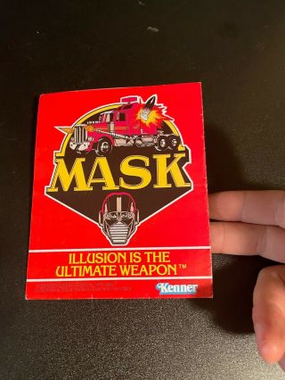 Vintage 1986 Kenner Mask Fold - Out Vehicle Advertisement And Poster