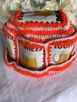 Vintage Tooheys Beer Can Crochet Knit Retro Hat Collectable