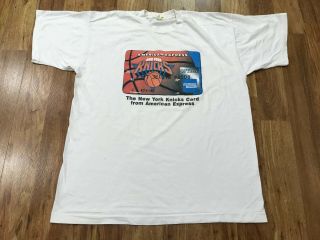 Xl - Vtg 90s York Knicks American Express Single Stitch T - Shirt Usa