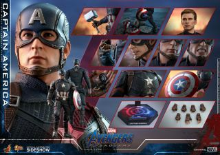 Hot Toys Captain America Avengers Endgame 1:6 Scale Figure Chris Evans Mms536