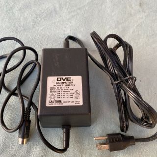 Dve Computer Power Supply Dv - 512cm Commodore 64 Fit Round Connector Vintage Plug