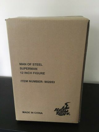 Hot Toys Mms200 Man Of Steel Superman 1/6 Scale Figure - Nib
