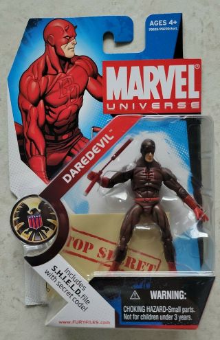 Marvel Universe 3.  75 " Figure Daredevil Series 1 008 Dark Red Variant A139