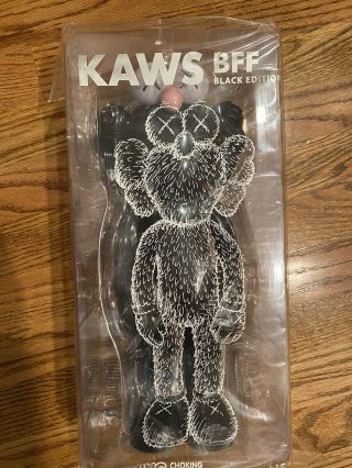 Kaws Bff Black Vinyl Figure In Hand - Ready To Ship