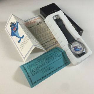 Mib,  Nos Vintage 25th Anniversary Charlie The Tuna Watch With Paperwork,