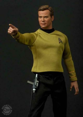 Qmx Star Trek Tos Captain Kirk 1/6 12 " Figure Usa