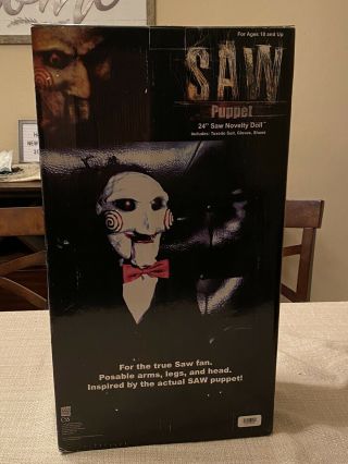 Spencers exclusive 24in Saw movie Billy puppet Paper Magic Group 2004 Rare 2