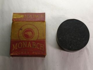 Vintage Monarch Official Hockey Puck