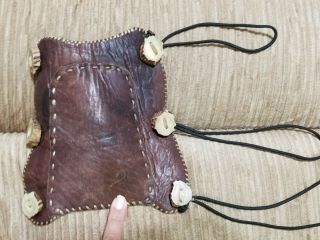 Vintage Leather Shooting Arm Guard Archery Hunting Bow Guard Antler Buttons