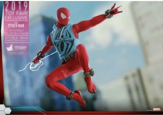 Hot Toys 1/6 VGM34 Marvel ' s Spider - Man Scarlet Spider Suit shipper in USA 4