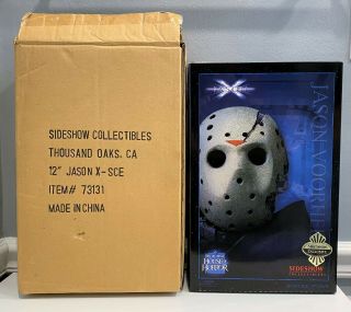 Jason X Exclusive Sideshow 12 " Figure Rare Misb Friday The 13th Voorhees Mask