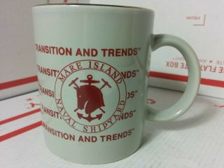 Vintage 1994 Navy Mare Island Naval Shipyard Vallejo Ca Ceramic Mug 140 Years