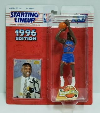 Larry Johnson York Knicks Starting Lineup Slu 1996 Extended Nba Figure &card