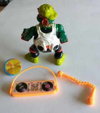 Vintage 1991 Rappin ' Mike TMNT Teenage Mutant Ninja Turtles Near Complete 2