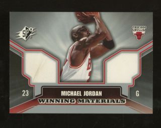 2005 - 06 Ud Spx Michael Jordan Dual Memorabilia Winning Game - Materials