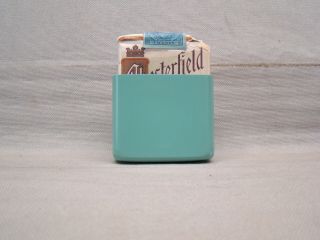 Teal Hold A Pack Vintage Cigarette Pack Holder Metal Cigarette Holder Hold Pak