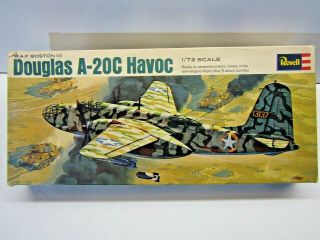 Revell Vintage 1:72 Scale Douglas A - 20c Havoc (boston) Model Kit H - 115,  Decals