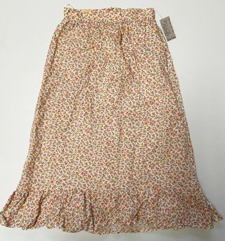 Vintage Prairie Skirt Ditzy Floral Print Size 5/6 Gunne Sax Style Deadstock Nwt