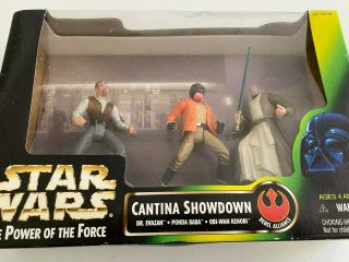 Star Wars Power Of The Force 1997 “cantina Showdown” Kenner,  Vintage Nib