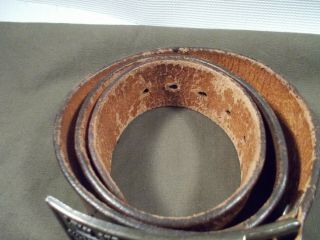 Levi Strauss & Co Belt Buckle and leather belt - Vintage sz 34 2