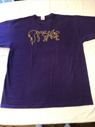 Vintage Prince Purple Musicology 2004 Tour T - Shirt Size Xl Euc