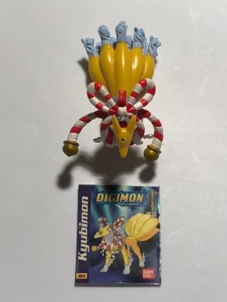 2001 Digimon Digital Monster Season 3 - Kyubimon Action Feature Figure W/sticker