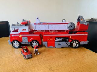 Paw Patrol Marshall Ultimate Rescue Fire Truck Engine Long Ladder