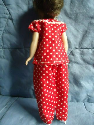 1950 ' s Vintage Vogue Jill Red Polka Dot Pajamas (no doll,  no shoes) EVC 2