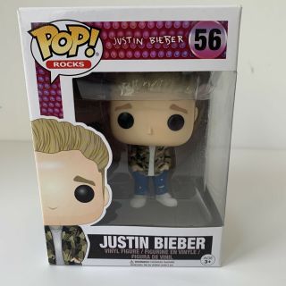 Justin Bieber Funko Pop Rocks Justin Beiber Vinyl Figure 56 Protector