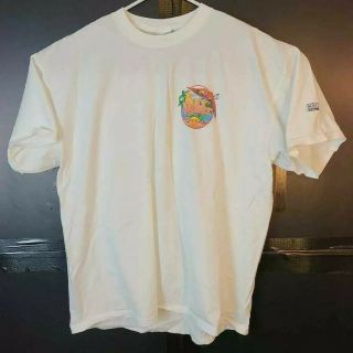 Hard Rock Cafe Key West Macaw Mens Xl Graphic White 100 Cotton T - Shirt Vintage