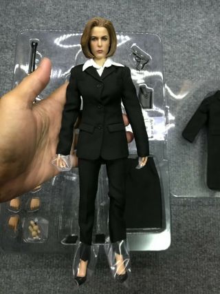 1/6 Scale Threezero The X - Files: Fbi Agent Dana Scully Action Figure 12 Inch