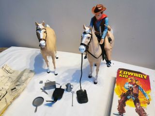 2 x Thunderbolt Horse Marx Toys Vintage,  Cowboy Kid and accessories bundle 2