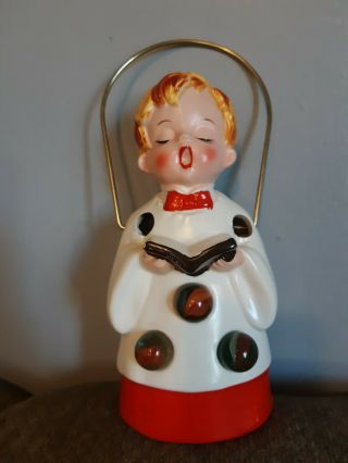 Inarco Japan Vtg 9 Ceramic Choir Boy W/3 Marbles For Votive Candle Hanging
