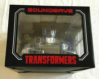 Transformers Mighty Jaxx X Quiccs Soundwave Figure With Signed Poster -