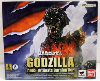 Bandai S.  H.  Monster Arts Godzilla (1995) Ultimate Burning Version Nib Nr