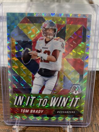 Tom Brady 2020 Mosaic In It To Win It Stained Glass Prizm Refractor (rare) Ssp