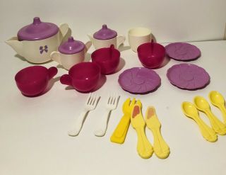 Vintage Playskool Magic Tea Party Set Children’s Pretend Kitchen Dishes