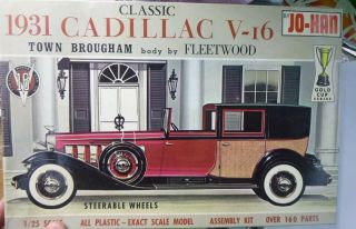Vintage Johan Gc - 731 59 1931 Cadillac Fleetwood Kit 1/25 Mcm Nib