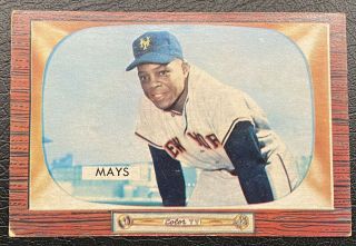 Willie Mays 1955 Bowman Card No.  184 York Giants