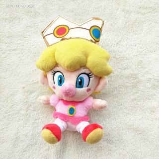 Mario Bros Baby Peach Pink Princess Plush 6 " All Star Toy Doll Party Gifts