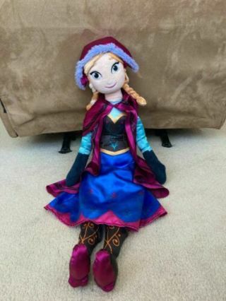 20” Tall Disney Frozen Anna Stuffed Plush Princess Winter Doll