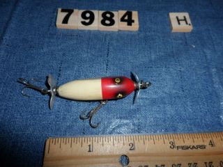 T7984 H Wooden Flat Sided Injured Minnow Wooden Fishing Lure