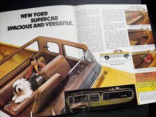 Vintage 1974 Ford Truck Bifold Sales Brochure 3