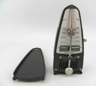 Vintage Wittner Taktell Piccolo Metronome 836 Black Complete Made In Germany Guc