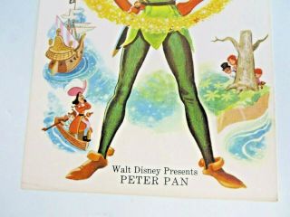 Vintage Walt Disney Productions PETER PAN Card 5 