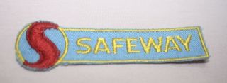 Vintage Advertising Safeway Grocery Store Hat / Jacket Patch Canada 2