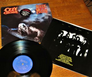 Vintage Ozzy Osbourne - Bark At The Moon Vinyl Lp Record