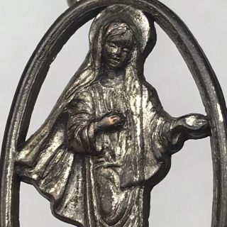 Our Lady Of Medjugorje Pendant Charm Vintage Medal Catholic Pilgrimage Souvenir