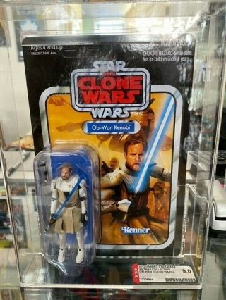 Afa Graded 9.  0 Star Wars Vc103 2012 Obi - Wan Kenobi Clone Wars Unpunched